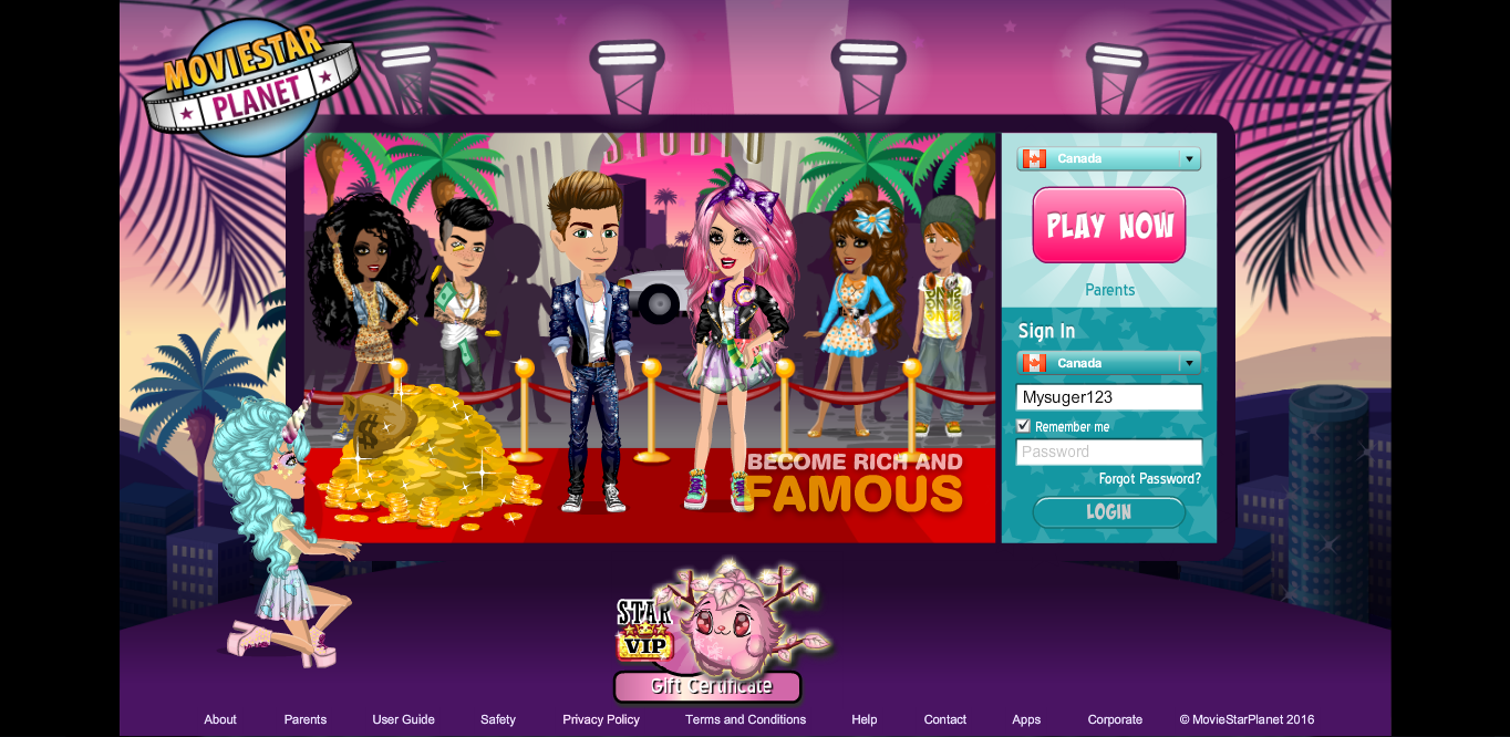 do you play moviestarplanet