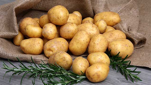 Bakpotatis med skala
