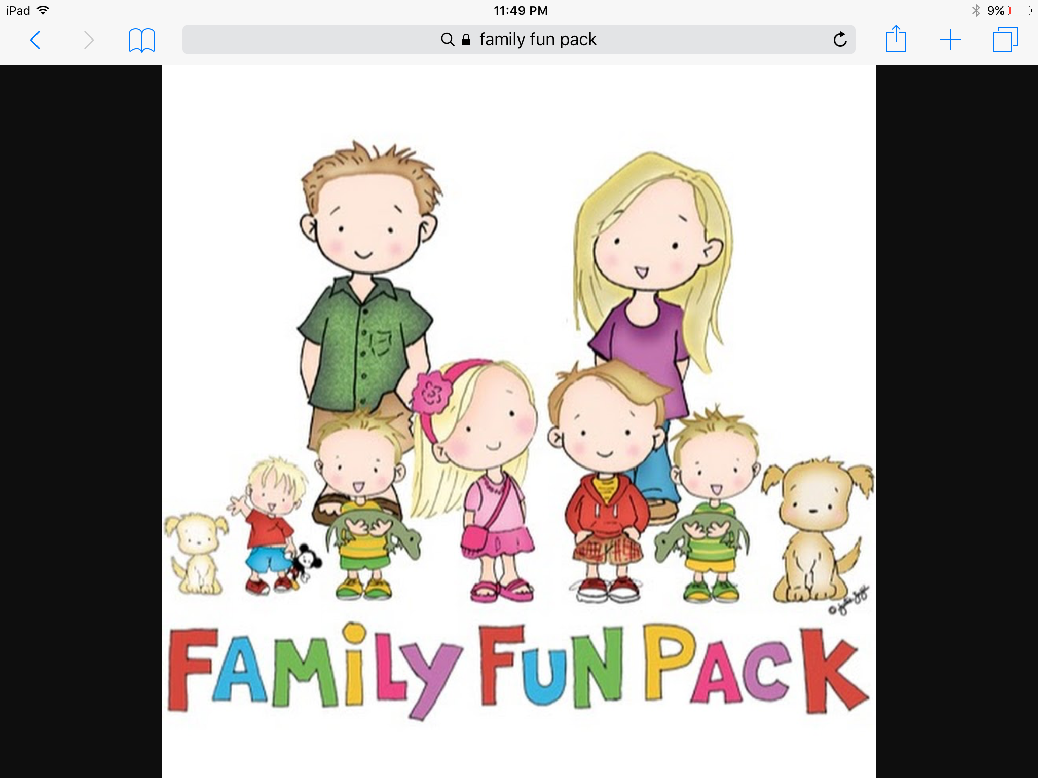 Family fun pack quiz