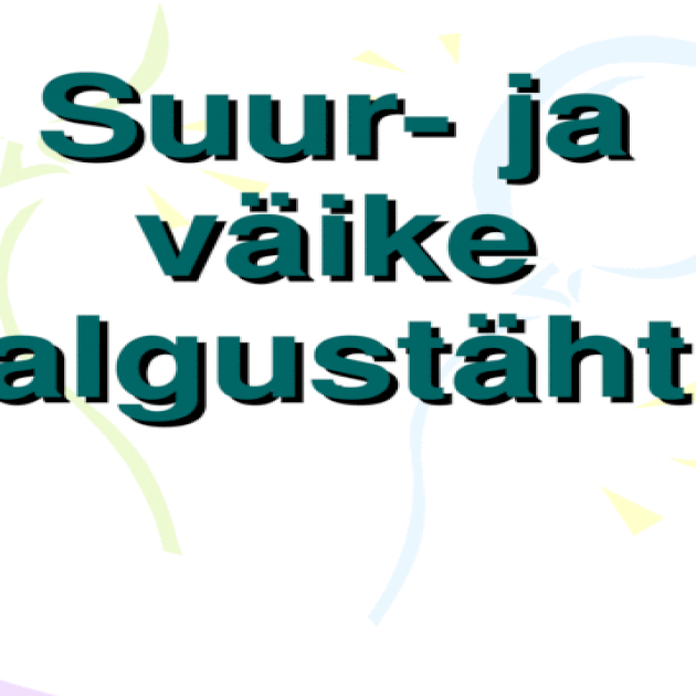 Suur ja väike algustäht