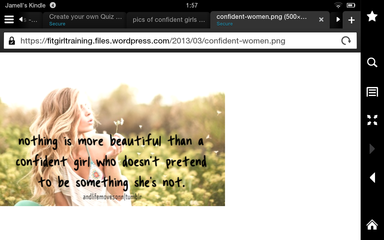 Do you feel confident about your self?