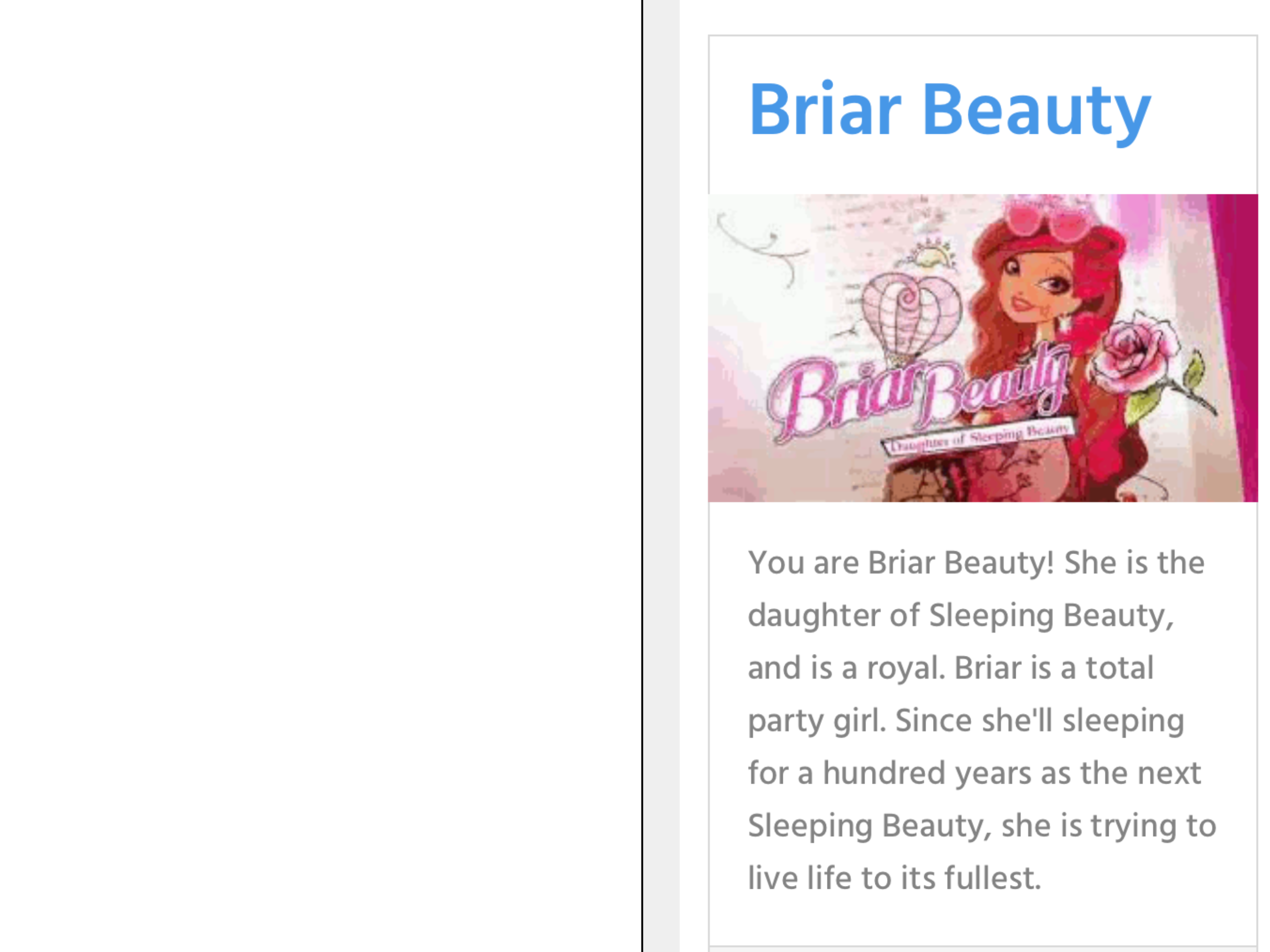 Which ever after high character are you