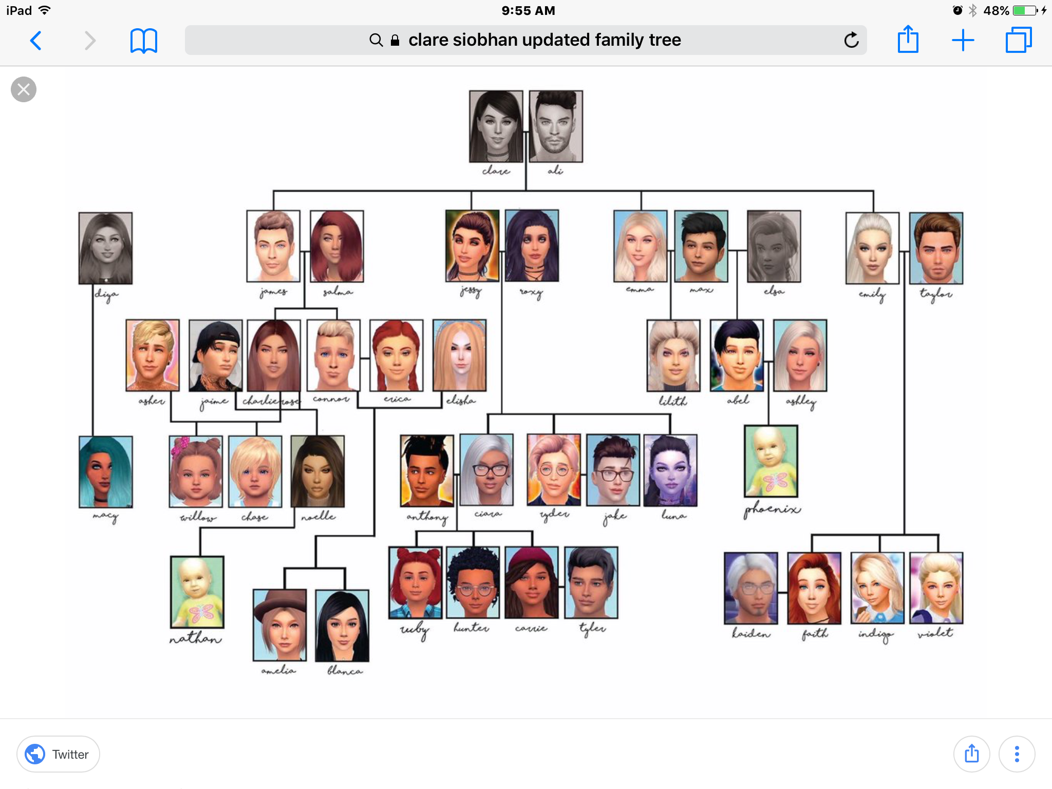 Do you know Clare Siobhan's sims?
