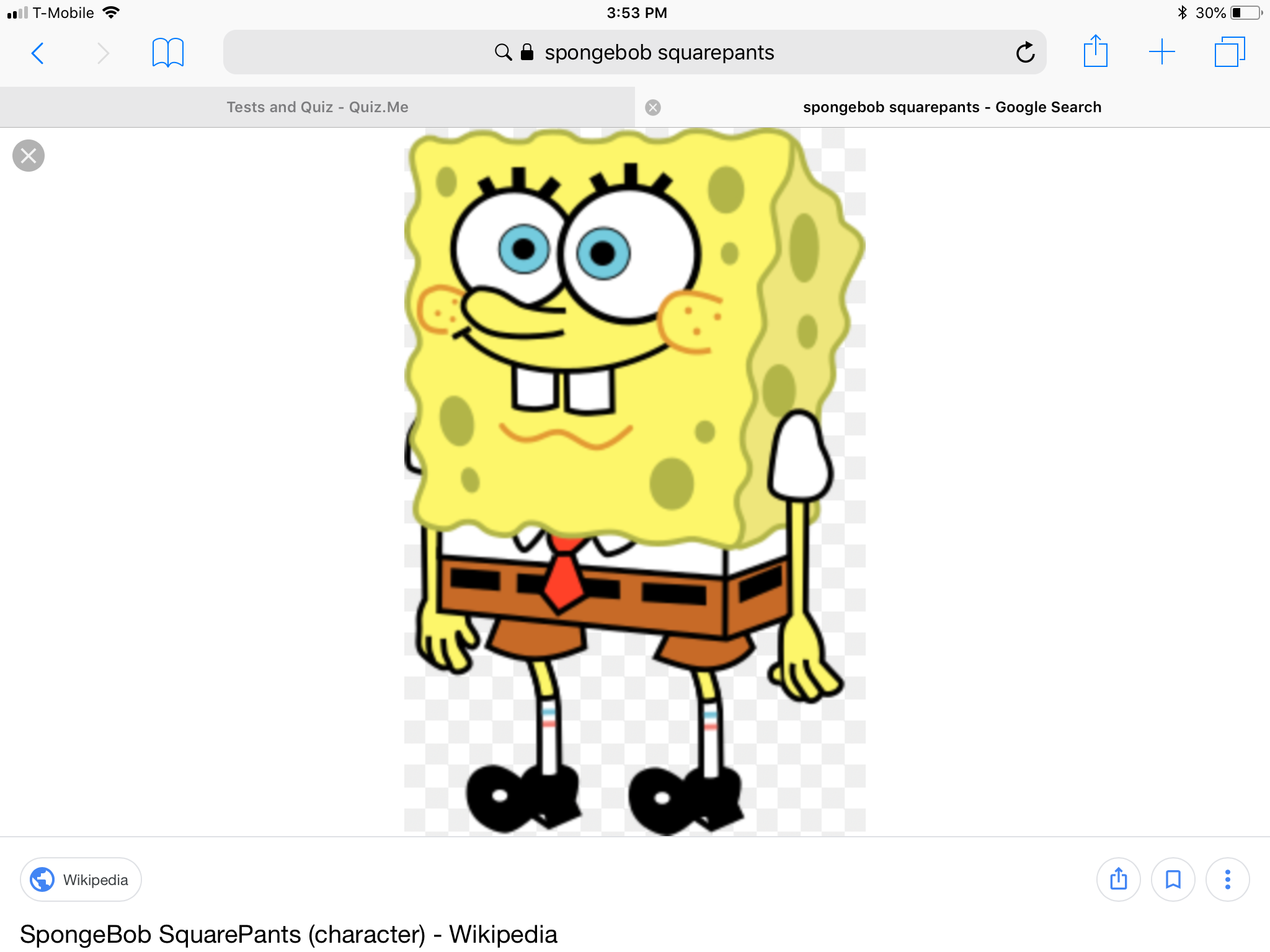 Simple Spongebob Squarepants test