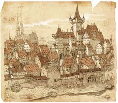 Die stadt im Mittelalter