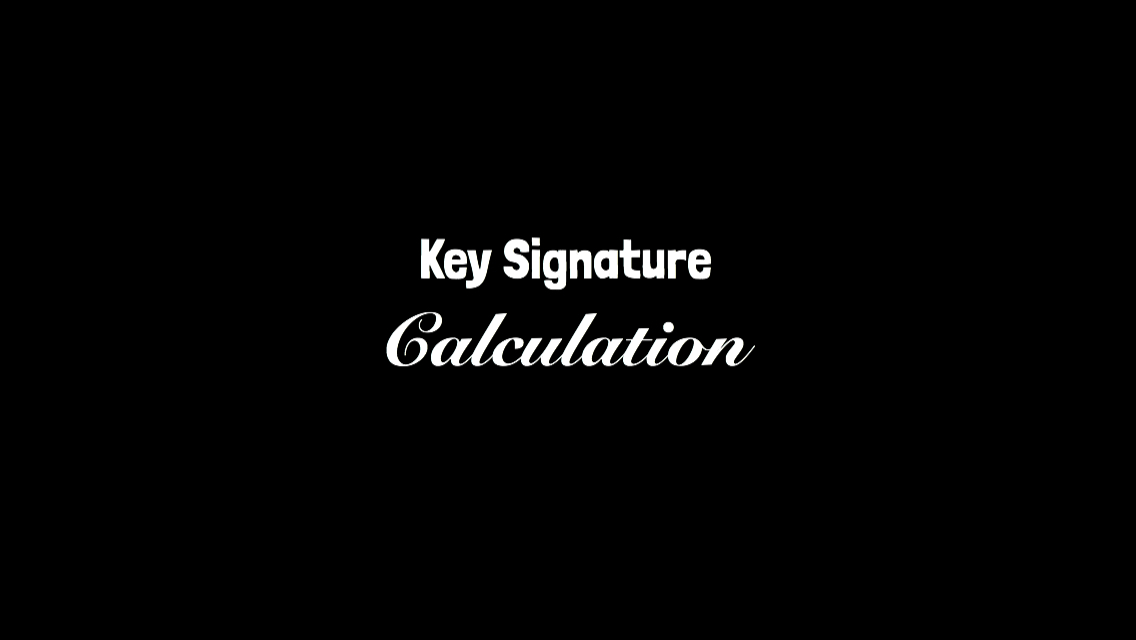 Key Signature Calculation