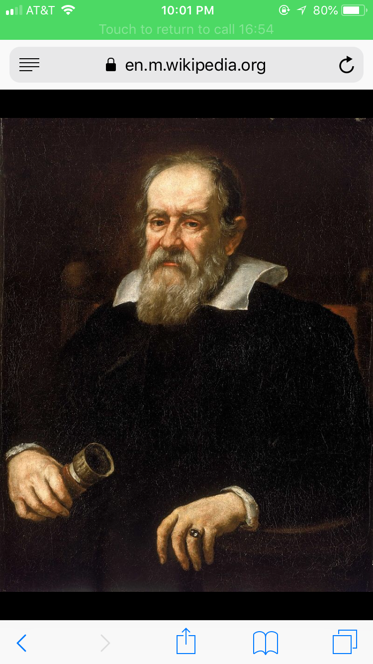 Galileo’s life
