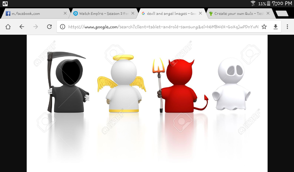 Are you a deathly person, angel, devil, or ghost?