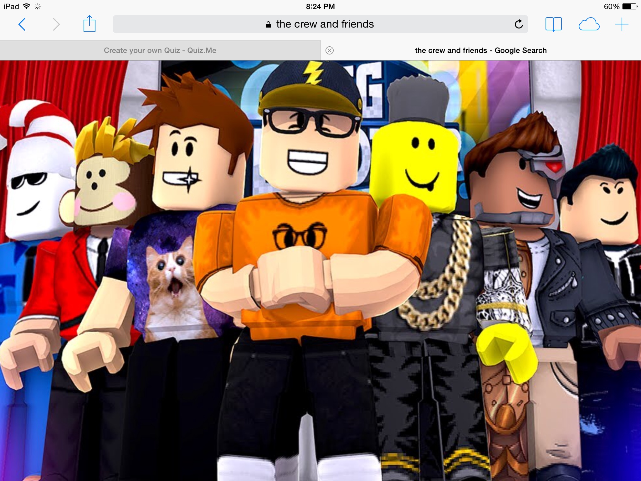 The crew and friends