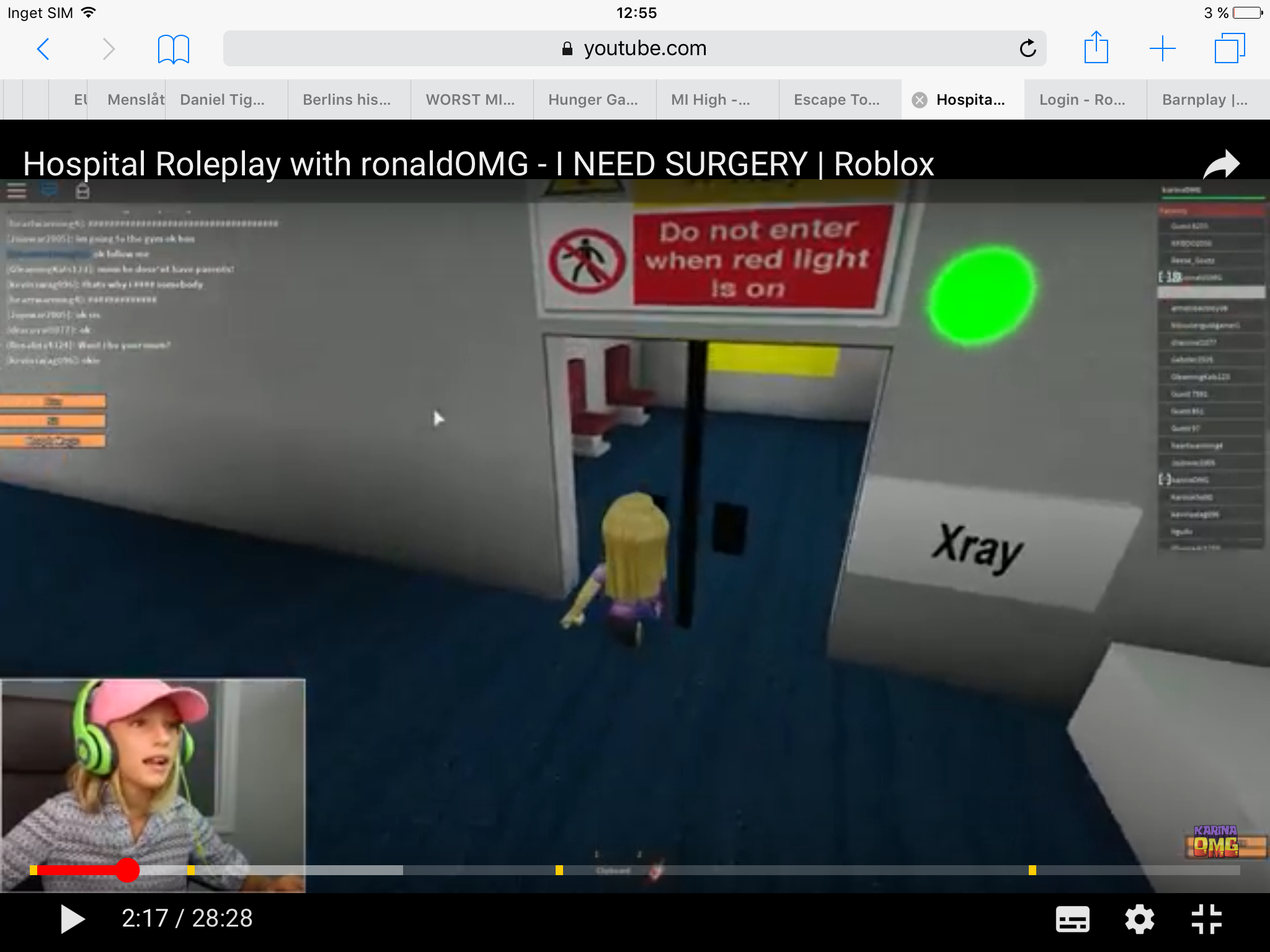 Men jag kan inte sitt spel