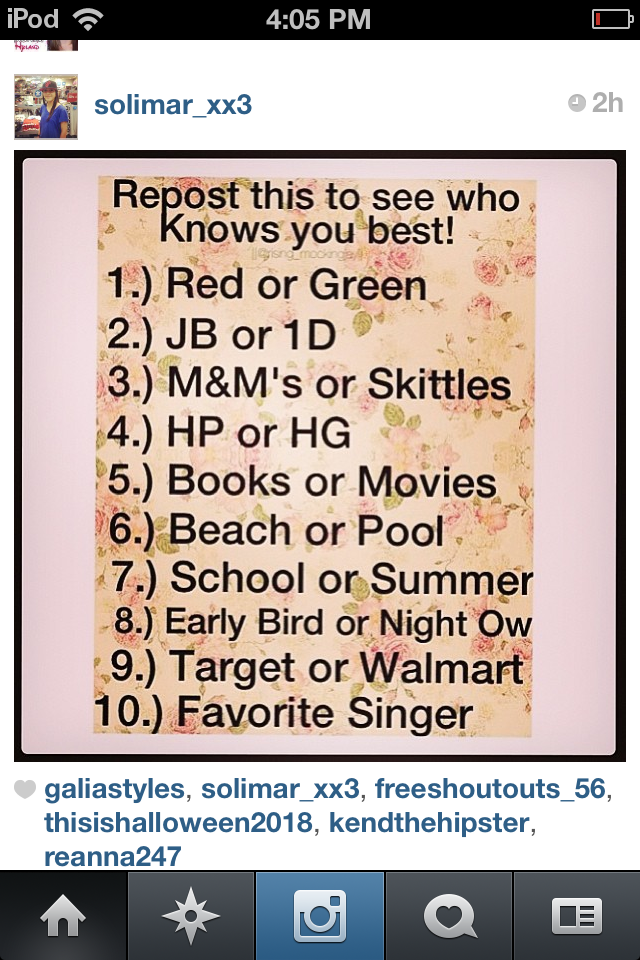 which celebrity r u like the most