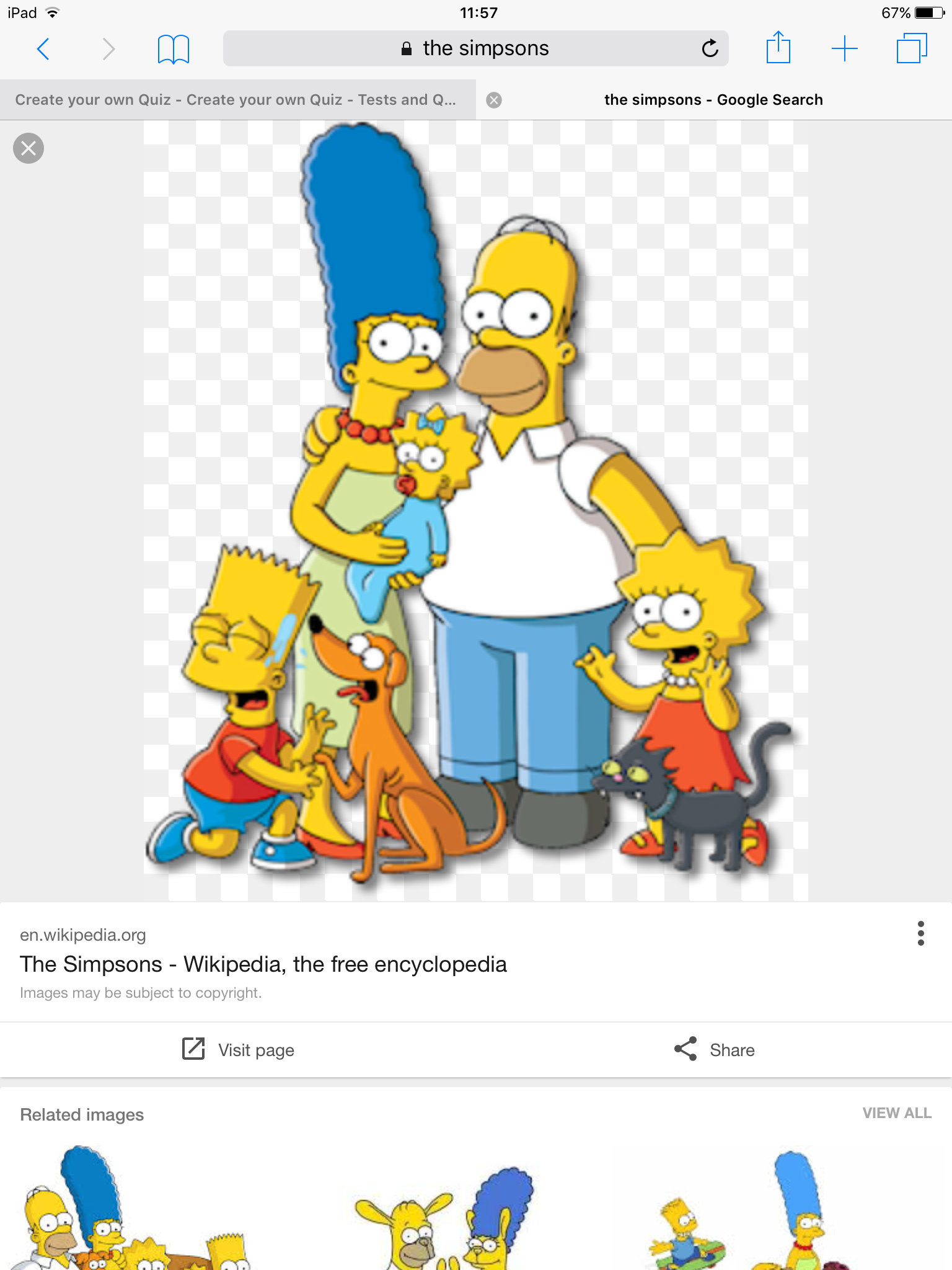 The Simpsons quiz
