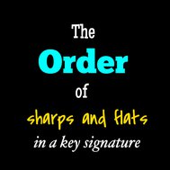 The Order of Sharps & Flats in a Key Signature